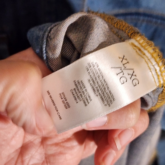 Cabi Denim Button-Up Shirt with Gold Accents - Picture 5 of 5